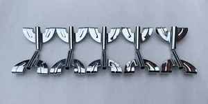 Vintage Style Bass Drum Claw Hooks Chrome - Set of 10 - Picture 1 of 4