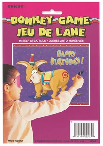 Pin the tail on the burro Fiesta Juego retro fiesta niños juego GRATIS P&P - Imagen 1 de 1
