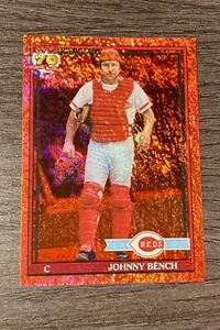 JOHNNY BENCH RED HOT FOIL PARALLEL #'d 35/50 - 2021 Topps Archives - REDS #185 - Picture 1 of 2