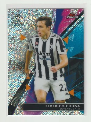 2021-22 FINEST UEFA SPECKLE 086/175 [ FEDERICO CHIESA ] JUVENTUS - Image 1 of 2