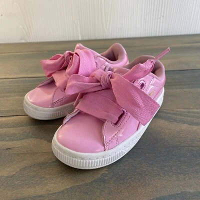 Puma Basket Corazón Rosa y Blanco Charol Rihanna Niños Creeper Talla 9C (O7) Foto 1 de 4