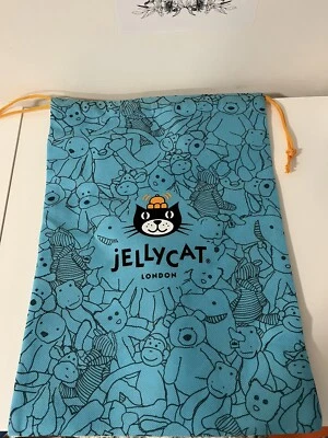 Jellycat London Blue Drawstring Dust Bag Pouch 11.5 X 15.5- Dust Bag Only - Image 1 of 2