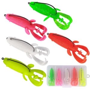 Fishing Gear Tackle Lures Fish Hooks Spiral Worm Soft Bait 5pcs Boxed - Picture 1 of 8