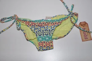 Mudd Swim Bikini Bottom Swimsuit Women's Size XS Juniors Multi-color New - Picture 1 of 12