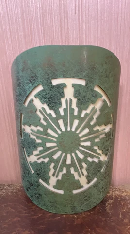 T.A CAID Designs RARE Vintage Southwest Rustic Wall Sconce Light Fixture Cover