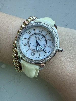 Invicta Wildflower Watch with interchangeable bands and mother of pearl face - Image 1 of 4