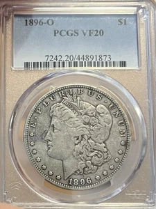 1896-O PCGS VF20 Morgan Silver Dollar - Picture 1 of 4