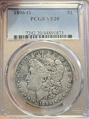1896-O PCGS VF20 Morgan Silver Dollar - Image 1 of 4