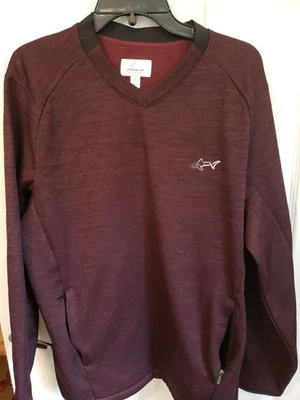 Camisa Pullover Greg Norman Attack Life Manga Larga Para Hombre Grande L Bolsillos con Cremallera Foto 1 de 4