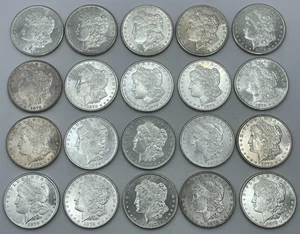 1878-S UNC Roll of Morgan Dollars, 20 Coins, Strong Luster with Original Looks - Picture 1 of 12