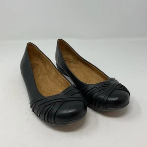 Natural Soul By Naturalizer Shoes Girly Womens 8 M Black Slip On Flats Casual - Picture 1 of 14