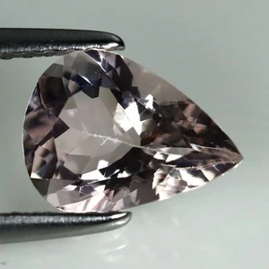 1,22 ct Eleganter Birnenschliff (9 x 7 mm) (ungeheizt) Pfirsich Rosa Morganit Edelstein - Bild 1 von 2