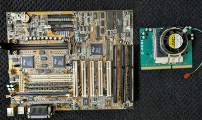 Asus KN97-X Motherboard Slot 1 Intel 440FX With C-P6S1 Pentium Pro Adapter - Image 1 of 4