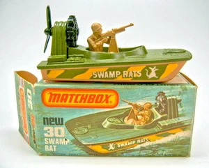 Matchbox Superfast n.o 30C Swamp Rat verde oliva y marrón verde caja excelente - Imagen 1 de 7