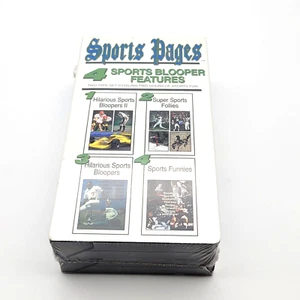 VHS Sports Pages 4 Sports Bloopers Features- 1993 Sealed - Picture 1 of 7