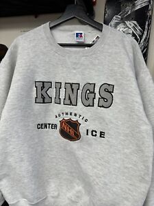 Vintage 90s Russell Athletic Los Angeles Kings NHL Authentic Center Ice Crewneck