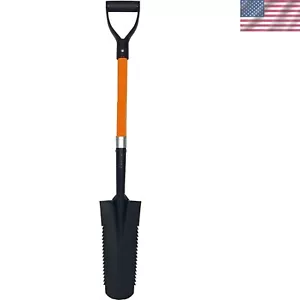 Ashman Compact Drain Spade Teeth Shovel with Ergonomic D-Grip - Durable & Sharp - Picture 1 of 4