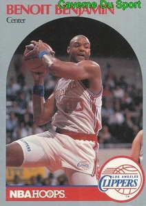 142 BENOIT BENJAMIN LOS ANGELES CLIPPERS CARD KARTE BASKETBALL NBA HOOPS 1990 - Bild 1 von 2