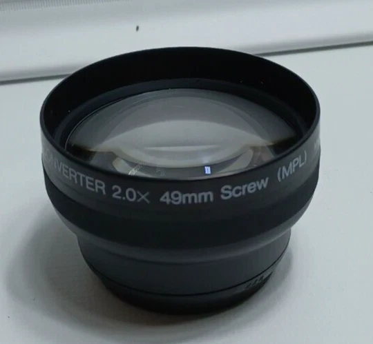 Convertidor Teleobjetivo Video AF Alta Tecnología 2.0x 49mm Tornillo (MPL) Hecho en Japón Foto 1 de 4