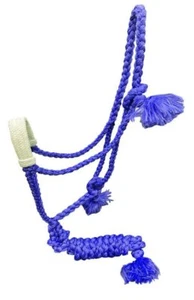 Showman Mule Tape Halter w/ Rawhide Braided Noseband - Picture 1 of 6