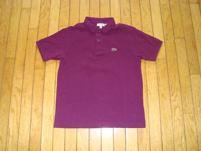 CAMISA POLO MORADA MANGA CORTA NIÑA LACOSTE TALLA 16 ¡APENAS USADA! Foto 1 de 4