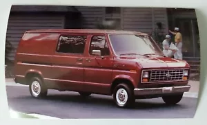 1987 Ford Econoline Van Händler Promo Postkarte Gentilini Ford Woodbine, NJ - Bild 1 von 2