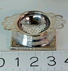VTG TEA SETACCIO COLINO E RESTO 2 pezzi E.P.N.S. Placca Argento Inghilterra Perfezione - Foto 1 di 8