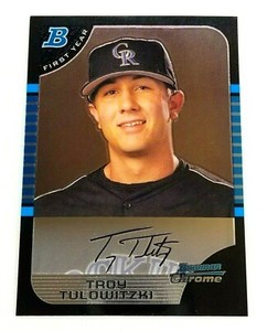 2005 Bowman Chrome Draft Troy Tulowitzki RC #BDP105 Colorado Rockies MLB 