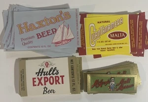 100 Vintage Beer Labels Haxton Hills Guantanamera McAvoys - Picture 1 of 1