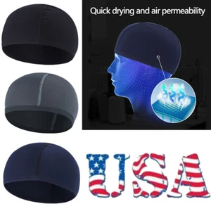 Cooling Skull Cap Helmet Liner Sweat Wicking Cycling Running Hat for Men Women - Picture 1 of 48