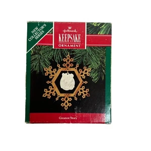 Vintage Hallmark Keepsake adorno de Navidad Greatest Story 1990 - Imagen 1 de 3
