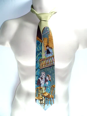 Silk Italian Tie By Francesca Botta Hand Made in Italy - Image 1 of 4