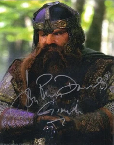 John Rhys-Davies as Gimli from The Lord of The Rings Autographed 8 x 10 Photo - Picture 1 of 1