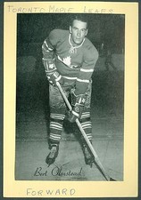 Bert Olmstead 1944-64 Group 2 Beehive '44 Hockey Photo VG Toronto Maple Leafs