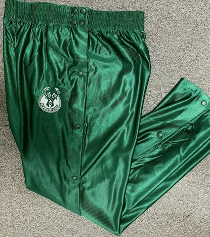 MILWAUKEE BUCKS NBA Tear Away Adidas Shooting Pants Mens Large XL XXL Cover