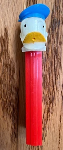 PEZ Vintage Donald Duck On Red No Feet Yugoslavia Stem - Picture 1 of 4