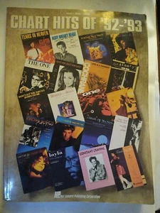Chart Hits Of 92-93 By Hal Leonard Piano Vocal Guitar Nice Book :) - Picture 1 of 5