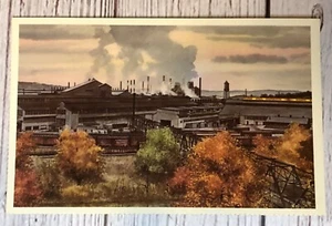 Pittsburgh & Lk Erie RR - Roemer Works of Sharon Steel Corp Howard Fogg Postcard - Picture 1 of 2