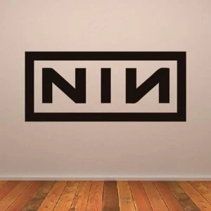 Pegatina de arte de pared con logotipo de banda para uñas de nueve pulgadas NIN (AS10264) - Imagen 1 de 2