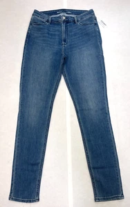 Old Navy Womens Medium Wash Denim High-Waisted Wow Super-Skinny Jeans 10 Tall - Picture 1 of 5