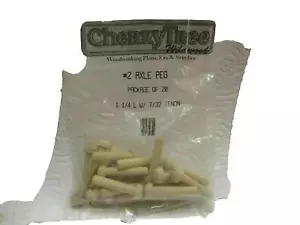 Cherry Tree 20 Wooden Axle Pegs for 7/32" Hole, 1-1/4"" Long Wood Toy Wheel Peg - Picture 1 of 3