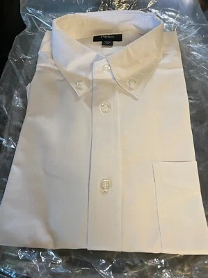 Camisa Uniforme Escuela Parker Blanca Manga Corta Niños Talla 16**NUEVA EN PAQUETE" Foto 1 de 4