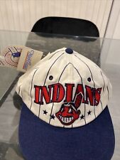 Vintage Cleveland Indians Starter 90s Pinstripe Chief Wahoo, “New”Made in Korea