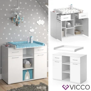 Wickelkommode Wickeltisch Wickelregal Leonie mit Wickelaufsatz Babyregal Vicco - Bild 1 von 7