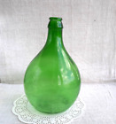 Antique Italian Emerald Green Glass Demijohn Wine Making Carboy Rustic Decor