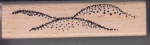 timbro gomma dune magenta montato su legno 1/2 x 3" spedizione gratuita - Foto 1 di 2