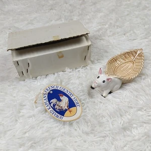 Vtg 1980 Howard Kaplan French Country Store Brittany Piglet Pig Spoon Rest New - Picture 1 of 8