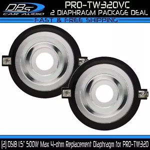 2 DS18 PRO-TW320VC 1.5" Voice Coil Replacement Diaphragm for PRO-TW320 Tweeter - Picture 1 of 3