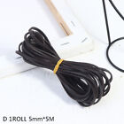 5m Retro Genuine Leather Cord Flat Strand Cow Leather Rope String for Jewel FT