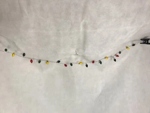Wooden Christmas String of Wooden Lighst on Wire Decoration Three 60" Strands - Picture 1 of 5
